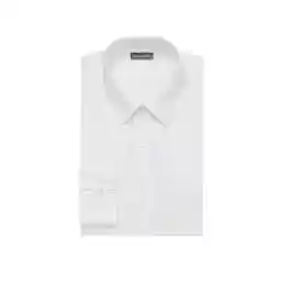 Van Heusen Mens Poplin Fitted Solid Point Collar MNS Dress Shirt