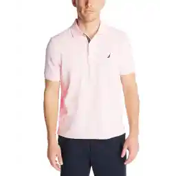 Nautica mens Classic Short Sleeve Solid Polo Shirt Polo Shirt