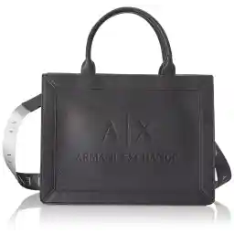 Armani Exchange Damen Layla, Big Front Logo, Zipped, Internal Pocket Tote