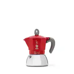 Bialetti - Moka Induction, Moka Koffiepot, Geschikt Voor Alle Warmtebronnen, 4 Kops Espressomaker (190 Ml), Rood