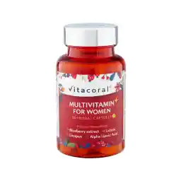 30 کپسول گیاهی ویتاکورال مولتی ویتامین برای زنان - مکمل غذایی حاوی ویتامین ها و مواد معدنی