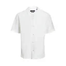JACK & JONES mens Summer Linen Resort Short-Sleeves Shirt