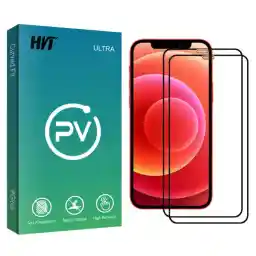 محافظ صفحه نمایش اچ وی تی مدل PV glass مناسب برای گوشی موبایل اپل Iphone 12ProMax بسته دو عددی