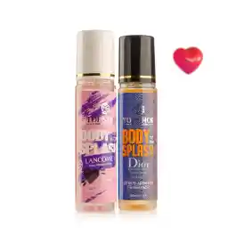 ست بادی اسپلش زنانه و مردانه مدل Lancome Midnight Rose و Dior Sauvage حجم 160 میلی لیتر مجموعه 2 عددی | تاپ شاپ