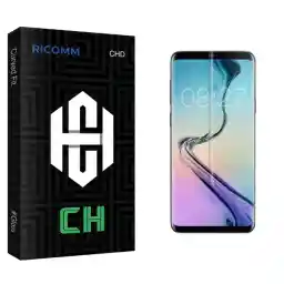 محافظ صفحه نمایش شیشه ای ریکام مدل CH Glass یووی UV مناسب برای گوشی موبایل سامسونگ Galaxy S9 plus