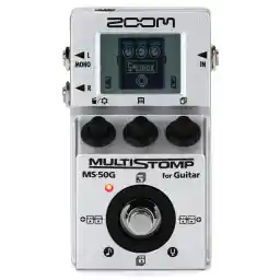 Zoom Ms-50G Multistomp Guitar Effects Pedal, Single Stompbox Size, 100 Built-In Effects, Tuner, 6 cm