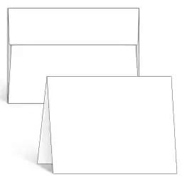 Ohuhu Envelopes & Cards 100 Pack: A7 (12.7 x 17.7 cm) Self-Seal Envelope, Printable Thick Cards for Card Making, Invitation, Graduation, Wedding, Office and Business