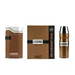 کیت عطر و اسپری مردانه لجند قهوه ای | امپر