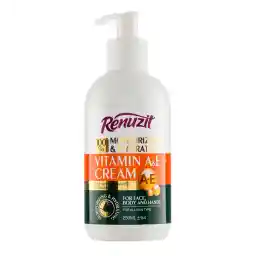 کرم آبرسان و مرطوب کننده پمپی حاوی ویتامین A و E حجم 250میل | رینوزیت