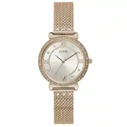 GUESS Womens Quartz Watch, Analog Display and Stainless Steel Strap W1289L1