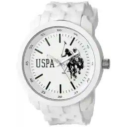 U.S. POLO ASSN. Mens Quartz Watch, Analog Display and Rubber Strap USP9035