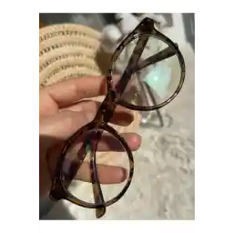 عینک زنانه شفاف طرح پلنگی STAOOM