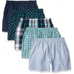 Gildan mens Woven Boxers, Multipack Boxer Shorts (pack of 10)