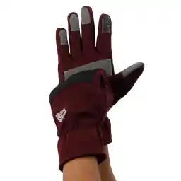 دستکش کوهنوردی نورث فیس ویند استاپر MERU ABS | زرشکی/مشکی