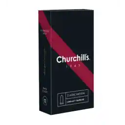 کاندوم کلاسیک ضخامت نرمال 12 عددی اسانس وانیل | چرچیلز