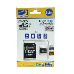 کارت حافظه microSD توین موس مدل HC کلاس 10 استاندارد SDV2.0/V3.0 سرعت 45MBps ظرفیت 16 گیگابایت به همراه آداپتور SD