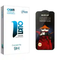 محافظ صفحه نمایش شیشه ای کولینگ مدل Olka Pro_Airbag مناسب برای گوشی موبایل سامسونگ Galaxy A12