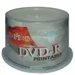 دی وی دی خام پرینت ایبل دیاموند بسته 50 عددی
