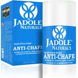 Jadole Naturals Anti Chafe Balm Stick Guard - 50ml | Prevents Chafing, Rubbing & Friction on Body | Soothes Skin Irritation & Red Bumps | Sweat-Resistant, Protection for Hot Spots & Blisters