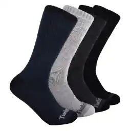 Timberland mens 4-pack Crew Socks Crew Sock