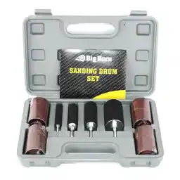 BIG HORN 19521 Rubber Sanding Drum Set, 20 Piece