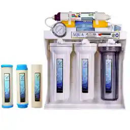 دستگاه تصفیه کننده آب آکوا مدل JW-08 به همراه فیلتر تصفیه آب آکوا کد َAQUA-3s مجموعه 3 عددی