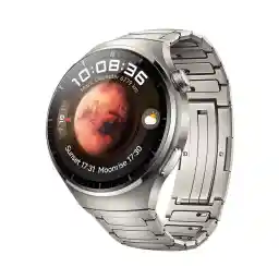 HUAWEI Watch 4, 3D-gebogen glas- en roestvrijstalen behuizing, 1,5 inch LTPO-AMOLED-kleurendisplay, zwarte fluoro-elastomeerarmband, eSIM-telefoon, compatibel met Android & iOS, Duitse versie