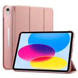 ESR for iPad 10th Generation Case, (2022,10.9 Inch), Ascend Trifold Case, Auto Sleep and Wake, Trifold Stand, Lightweight Hard Back Cover, Frosted Rose Gold