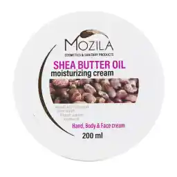 کرم مرطوب کننده دست صورت و بدن کاسه ای حاوی روغن شی باتر 200میل | موزیلا