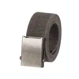 Columbia Men's Military Web Belt-Adjustable One Size Cotton Strap and Metal Plaque Buckle