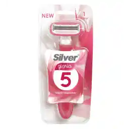 خودتراش 5 تیغه چند بار مصرف زنانه مدل Gloria ارسال با رنگ رندوم | سیلور