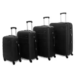Senator Lightweight Luggage Checked Bag- 24 Inches Hardshell Suitcase Spinner Luggage for Travel A207 | ABS Medium Size Luggage with Spinner Wheels 4 (Checked Luggage 24-Inch, Black)