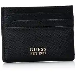 GUESS Women Laurel Card Holder, Black, One Size