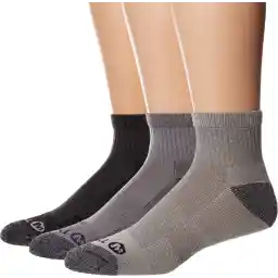 Merrell Men's 3 Pack Performance Quarter Socks Hiking Socks
