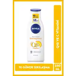 لوسیون بدن سفت کننده ویتامین C Nivea Q10 250ml، مرطوب کننده بدن، سفت کننده بدن در 10 روز