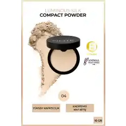 Note Cosmetics Luminous Silk Compact Powder Matte Finish Powder Face Powder 04 Sand