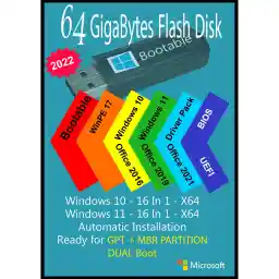 سیستم عامل Windows 10 11 AIO 32In2 X64 - Driver Pack 2022 - Office 2016-2019-2021 Pro Plus نشر مایکروسافت