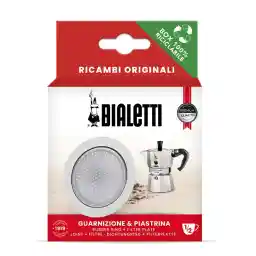 Bialtti reserveonderdelen, inclusief 1 afdichting en 1 plaat, compatibel met Bialetti La Mokina en Moka 1 mok