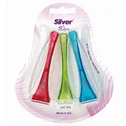 تیغ چند بار مصرف تک لبه بیکینی 3 عددی | سیلور