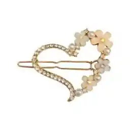 گیره مو طرح قلبی حلقه گل مدل ZV 145