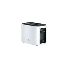 توستر Braun HT3000WH، 1000 وات، 2 اسلات، توری قابل جابجایی، سیم پیچ کابل، سفید