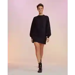 لباس کوتاه اسپرت مشکی زنانه سینتیا رولی x The Drop