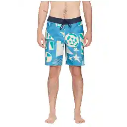 Mavi Erkek Kısa Şort Mayo A0812308_Volcom Geo Stoney 19 Ain Ş