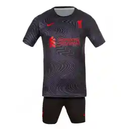 ست پیراهن شورت فوتبال تمرینی لیورپول نایک | مشکی/قرمز