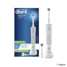 مسواک برقی اورال بی مدل Vitality 170 Cross Action رنگ سفید به همراه یک عدد سری یدک مسواک برقی اورال بی مدل Vitality 170 Cross Action رنگ سفید به همراه یک عدد سری یدک