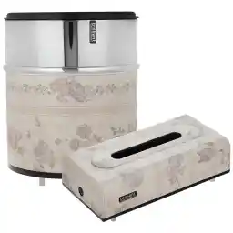 ست سطل و جا دستمال کاغذی برلیانت کد 3-1803