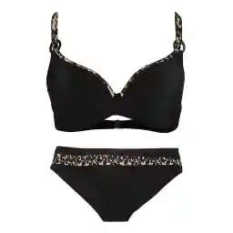 مایو شنا زنانه دوتکه بیکینی Fashion Concept- 5701097 NZD | مشکی/قهوه ای