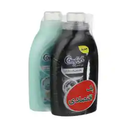 پک مایع لباسشویی کامفورت مدل لباس های مشکی وزن 1.1 کيلوگرم به همراه مایع لباسشویی کامفورت مدل لباس های حساس و لطیف وزن 1.1 کيلوگرم
