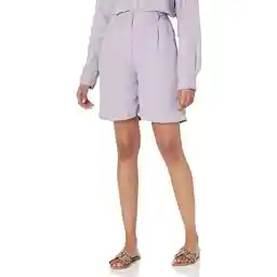 کتانی بلند پلیسه دار دراپ زنانه Millie Loose-Fit کوتاه