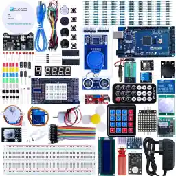 ELEGOO Mega 2560 Project The Most Complete Ultimate Starter Kit te Gebruiken met Arduino IDE met TUTORIAL, MEGA 2560 R3 Controller Board, LCD 1602, Servo, Stappen Motor
